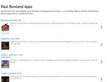 Tablet Screenshot of paulrowlandapps.com
